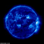 Click for time-lapse image of the sun