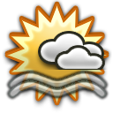 Light Rain, Mist, Partly Cloudy