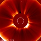 Latest LASCO C2 image of the Sun